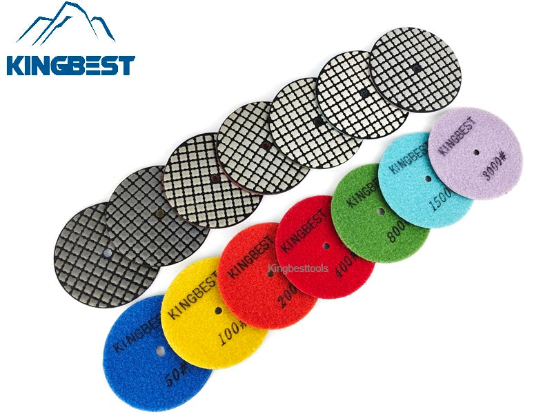 7pcs Dry Polishing Pads Sandpapers For Polishing