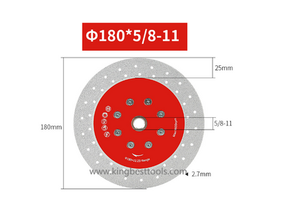 Cutting & Grinding Discs With Flange for Porcelain M14 & 5/8-11