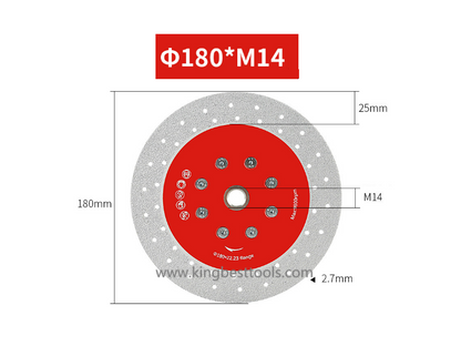 Cutting & Grinding Discs With Flange for Porcelain M14 & 5/8-11