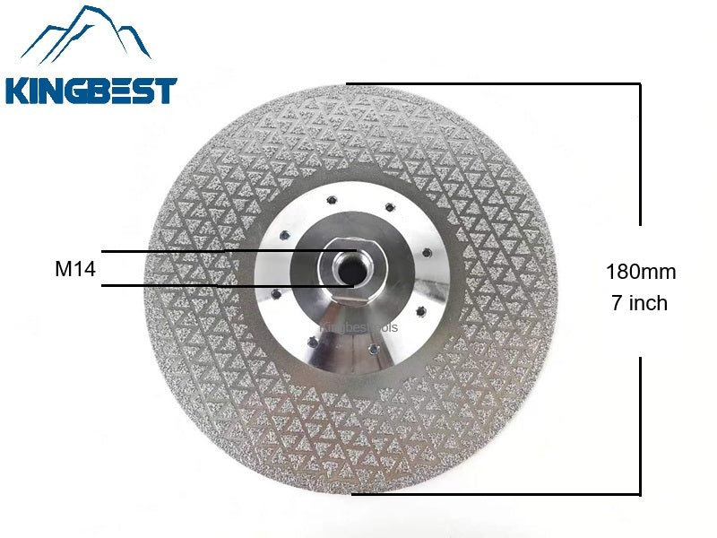 M14 Brazed Dual Sides Silver Star Saw Blade with Flange