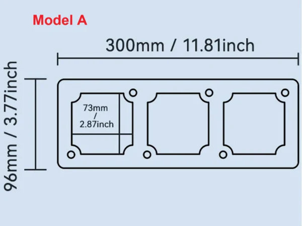 Thickened Aluminum Alloy Mold for Wire Box and Switch Socket Free Shipping A01
