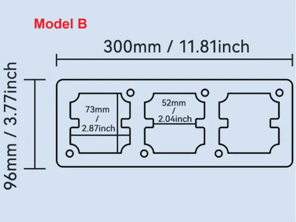 Thickened Aluminum Alloy Mold for Wire Box and Switch Socket Free Shipping A01