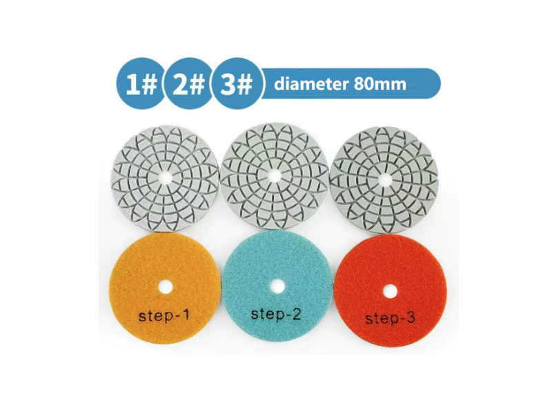 3 Steps Wet Polishing Pads-80/100mm