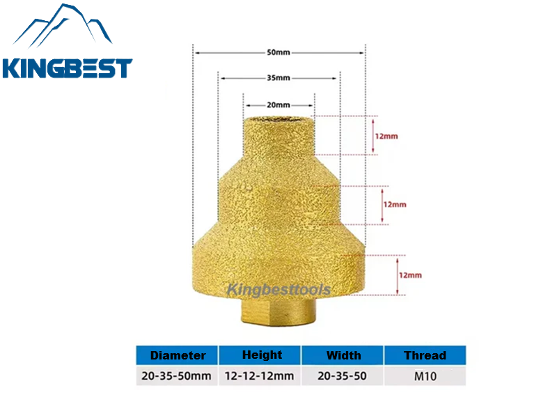 Brazing Pagoda Drill Bits Multi-layer Bits 20mm/35mm/50mm/Three Sizes Hole Enlargement Diamond Bits