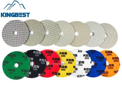 KGS Dry Polishing Pads Stone Sandpaper for Granite Marble Quartzite Polishing