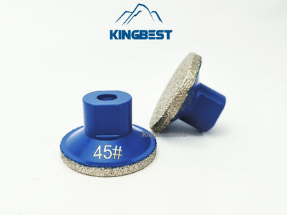 Thickened Diamond Angle Grinder Diamond Brazed Polishing Bits Flat Grinding Head Brazed Trimming Thread 2inch M10