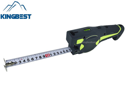 5M Multifunctional Measuring Laser Tape Rechargeable Dual-Line High Brightness Green Measure Laser Level Free Shipping