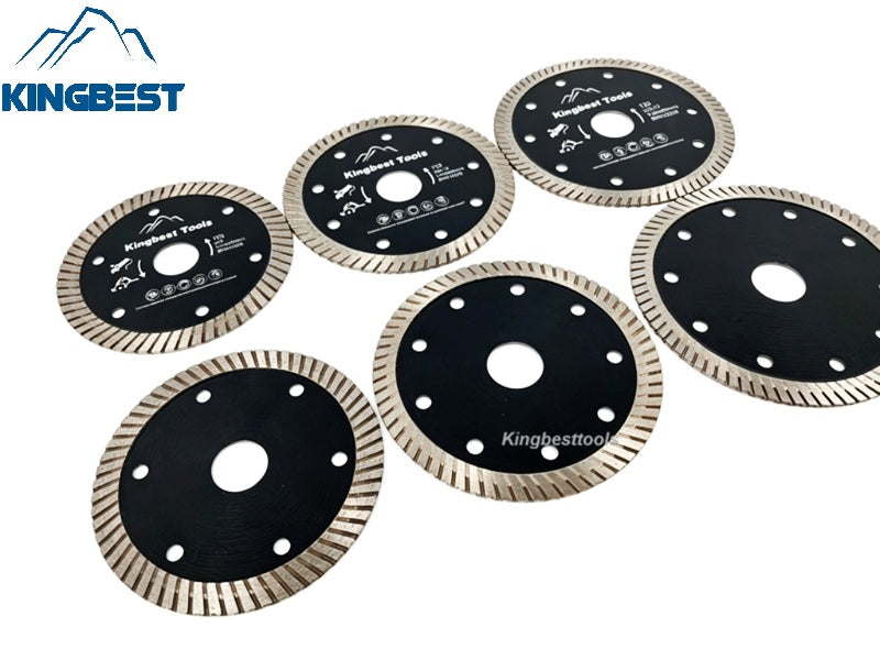 Black Coarse-Toothed Corrugated Blade For Marble Granite Quartz Stone Cutting