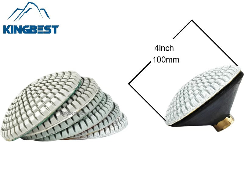 7 step Curved Wet Polishing Pad 80mm/100mm