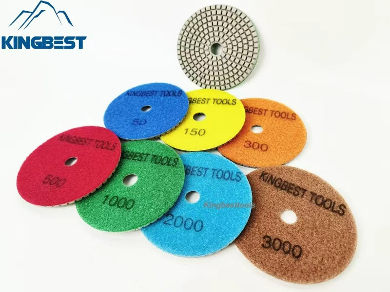 TOP! 7 steps Wet Polishing Pads/Sandpapers 100mm