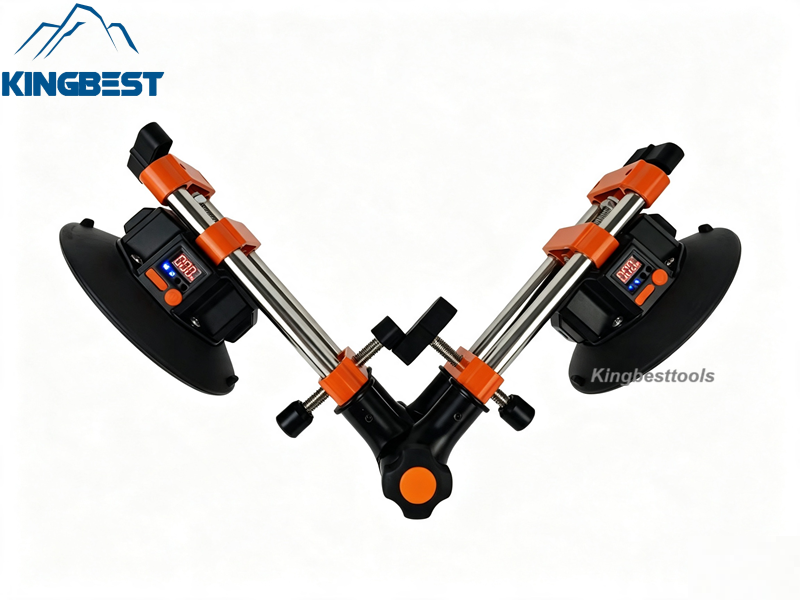Upgraded Adjustable Leveler with  Electric Suction Cups for 90/180/270 Degrees