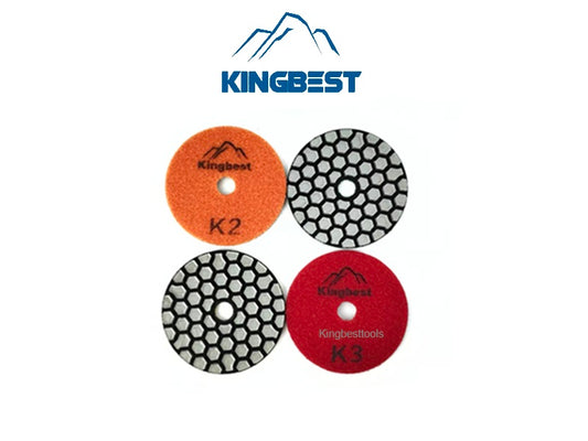 4 Steps Super Fast Thicknessed Dry Polishing Pads 80mm