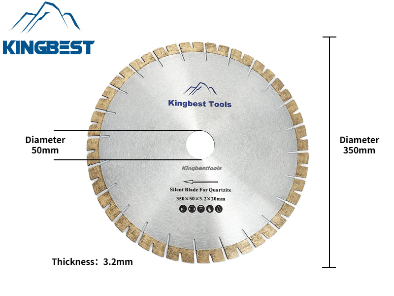 Diamond Saw Blades Silent Blades for CNC Machine to Cut Quartzite
