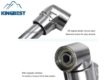 105 Degree Turning Magnetic screwdriver adapter, electric drill extension, corner tool free shipping A01