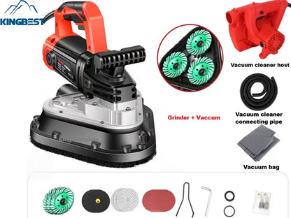 3-Head Concrete Grinder Six-Speed Dust-free Machine for Floor Free Shipping A01 A02
