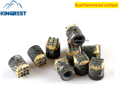 Pneumatic Hammer Bush Hammered Head Pipe Apple Head Chiseled Head For Stone Cement Concrete