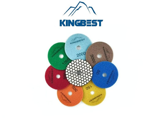 7pcs Dry Polishing Pads Sandpapers For Polishing 80mm and 100mm