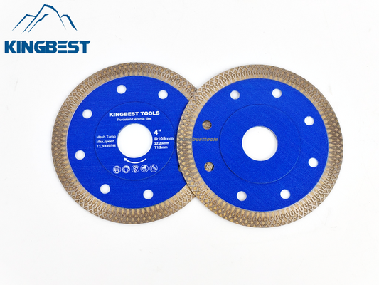 Blue Sharp Diamond Saw Blades With Central Hole 22.23mm