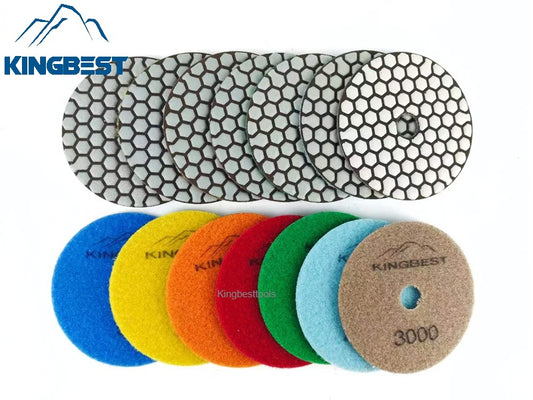 7pcs Dry Polishing Pads Sandpapers For Polishing 80mm and 100mm