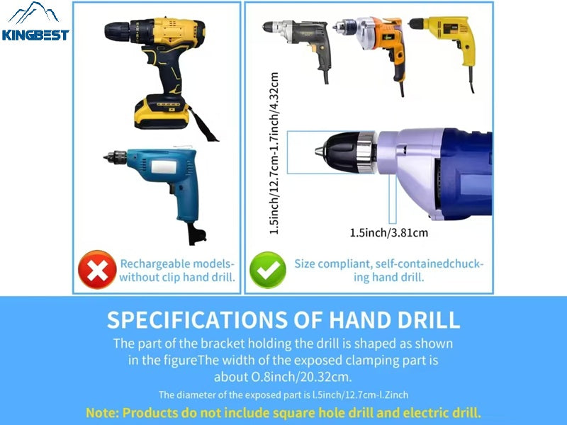 Wood Square Hole Drill Bit Set with Adapter Fixing Bracket for Hand Mortise Drill Bits Free Shipping