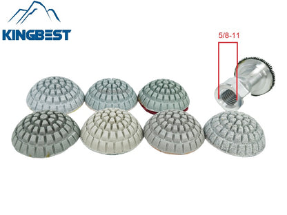 7 step Curved Wet Polishing Pad 2 Inch with Backer