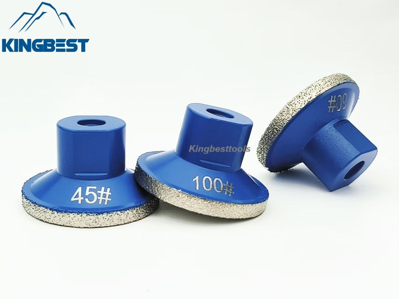 Thickened Diamond Angle Grinder Diamond Brazed Polishing Bits Flat Grinding Head Brazed Trimming Thread 2inch M10