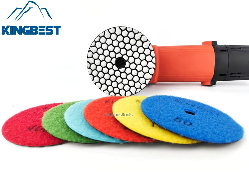 New-7 Step Dry Polishing Pads For Polishing 100mm