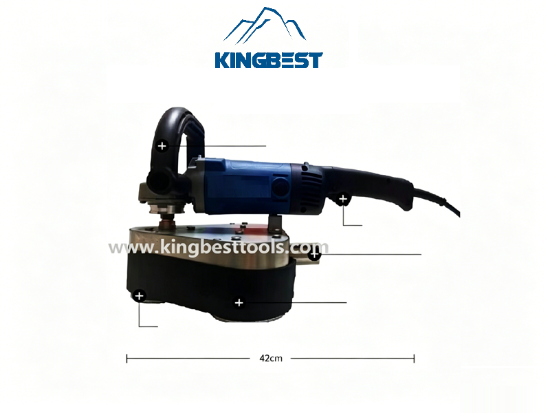 3 Heads Handheld Grinder with 3 Heads for Concrete Floor Free Shipping