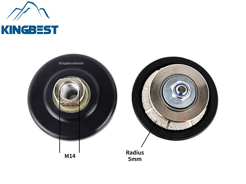 Diamond Grinding Wheel for Stone Edge Grinding with Thread M14 or 5/8-11