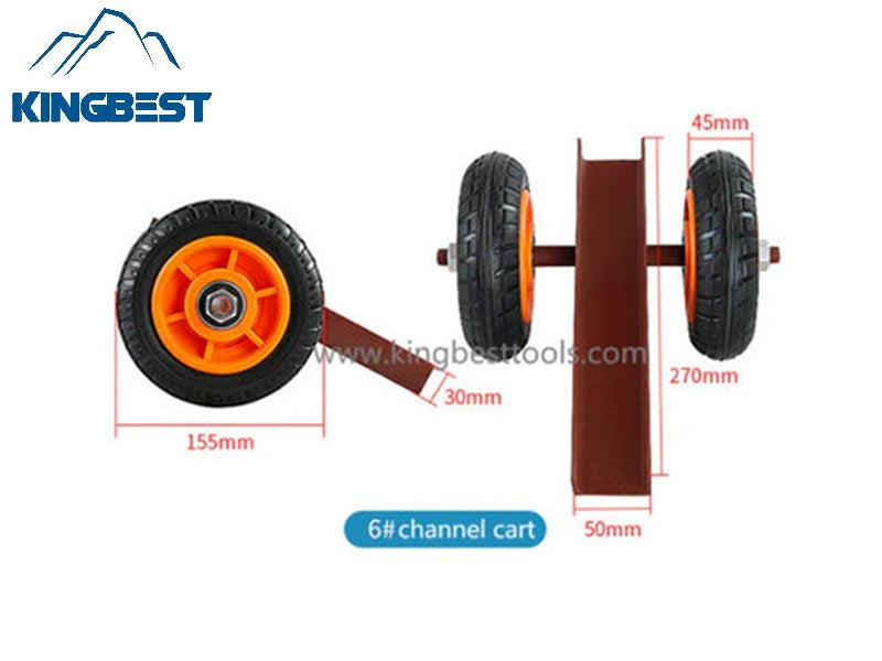 Slabs Carrying Trolley With 2 types: Channel and V-cradle
