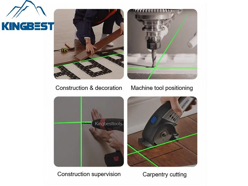 High-Precision Laser Positioning Device Green Light Cross Single-point Handheld Laser Instrument-Free shipping