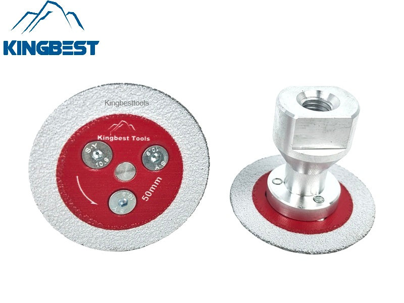 50mm Diameter Brazed Diamond Blade with Removable Flange