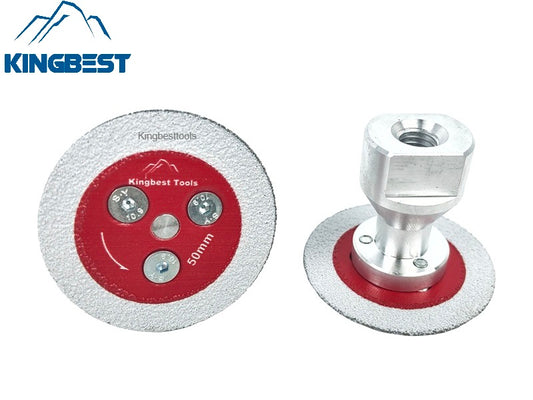 50mm Diameter Brazed Diamond Blade with Removable Flange