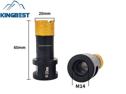 M14 Golden Widened Brazed Diamond Core Drill Bit 8-60mm