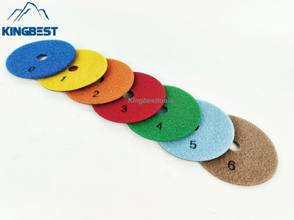 7pcs Dry Polishing Pads Sandpapers For Polishing 80mm and 100mm