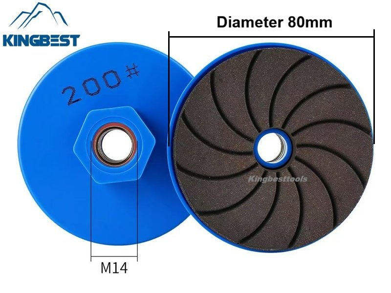 80mm Blue Polishing Pad 3 Inch Resin Edge Grinding Wheel M14