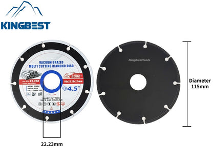 Multiple Sizes Vacuum Brazed Multi Cutting Diamond Disc