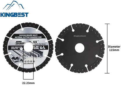 Black Vacuum Brazed Multi Cutting Diamond Disc