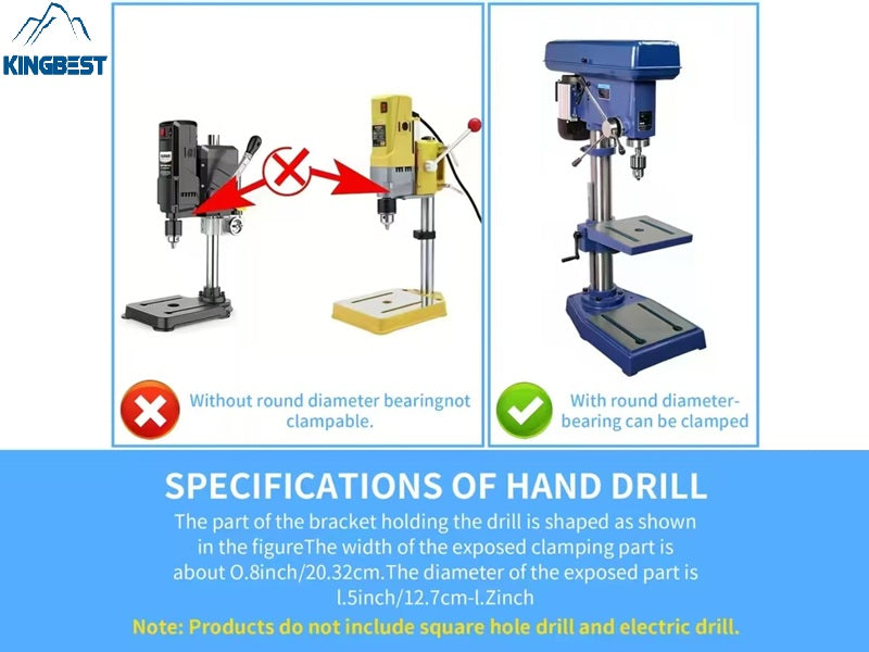 Wood Square Hole Drill Bit Set with Adapter Fixing Bracket for Hand Mortise Drill Bits Free Shipping