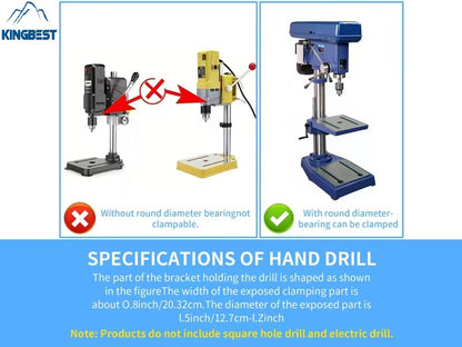 Wood Square Hole Drill Bit Set with Adapter Fixing Bracket for Hand Mortise Drill Bits Free Shipping