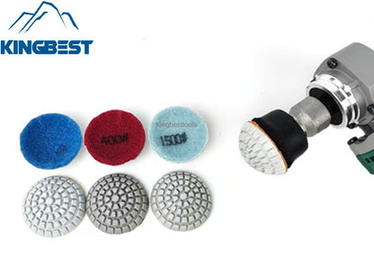 7 step Curved Wet Polishing Pad 2 Inch-Backer (M10)