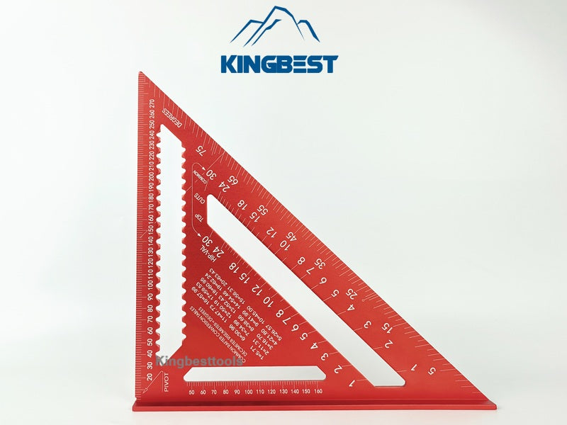 12inch Multifunctional Aluminum Triangle Ruler 90 Degree Right Angle Ruler 45 Degree Angle Ruler High Precision Free Shipping to US Mainland Only A01