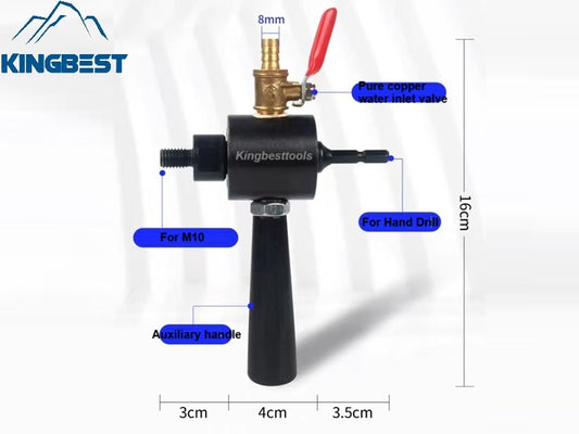 Hand Drill Water Injector Adapter Punch Tile Drill Hole Opener Water Adding Device ~Free shipping