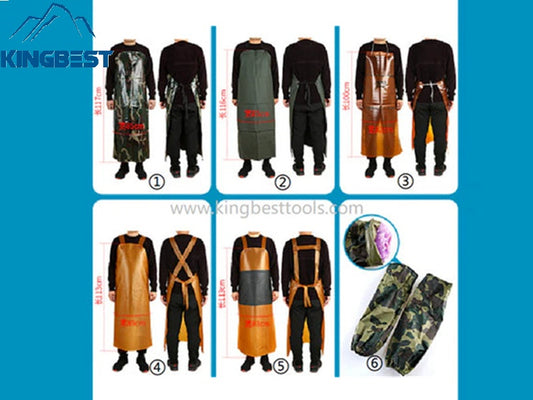 Water-Resistant Apron And Sleeves And Boots