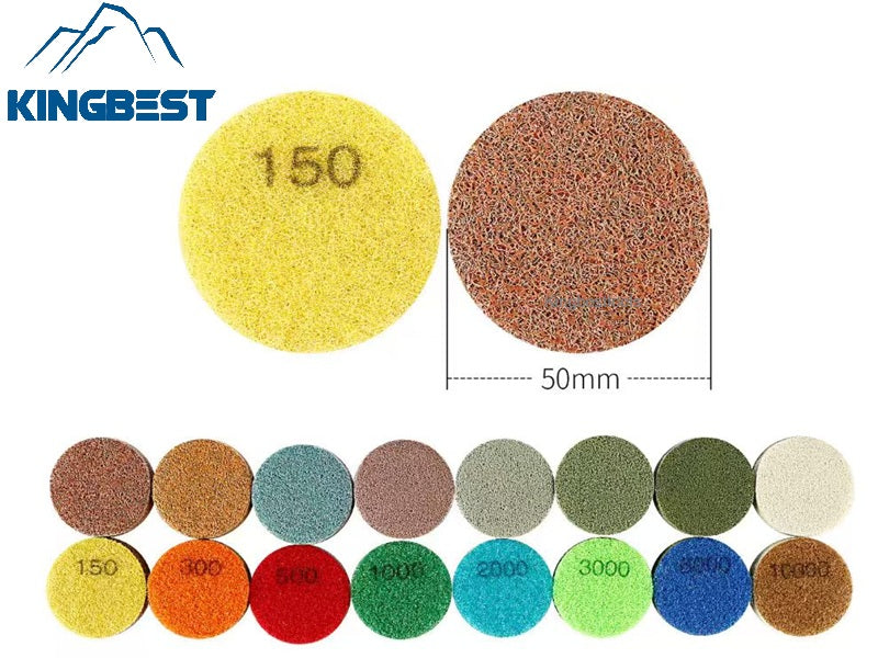 2-inch Sponge Polishing Pad for Granite and Marble Mini Polishing Pads with Free Backer