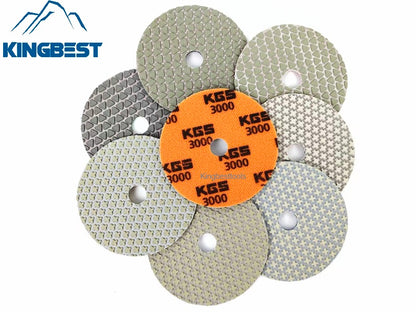 KGS Dry Polishing Pads Stone Sandpaper for Granite Marble Quartzite Polishing