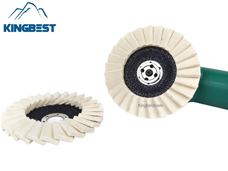 130mm Louver Felt Wool Wheel Polishing Wheel Angle Grinder Polishing Pads