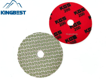 KGS Dry Polishing Pads Stone Sandpaper for Granite Marble Quartzite Polishing