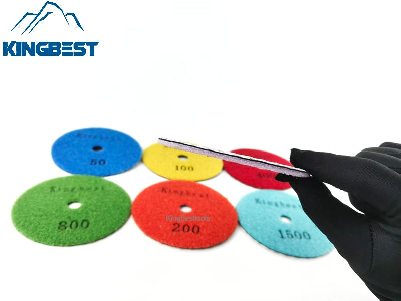 New-7 Step Dry Polishing Pads For Polishing 100mm