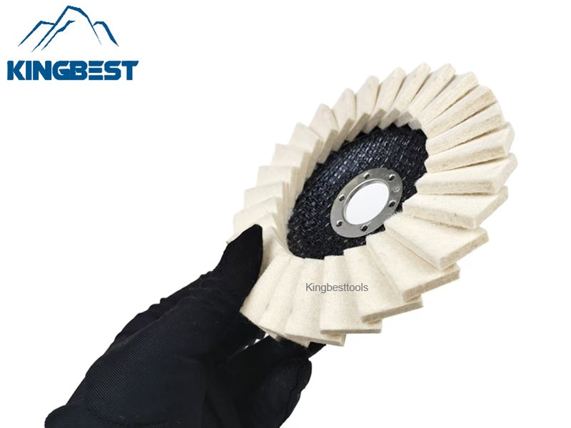 130mm Louver Felt Wool Wheel Polishing Wheel Angle Grinder Polishing Pads